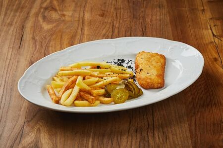 Фиш энд чип с картофелем фри