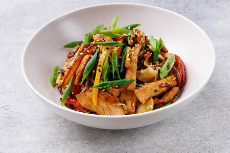 Удон с курицей