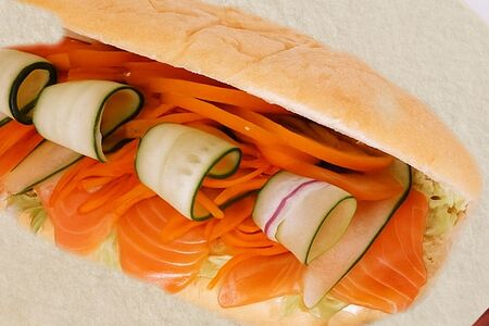 Сэндвич с лососем 