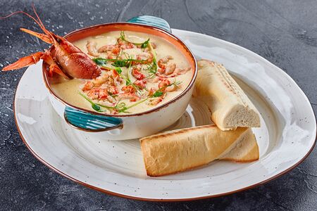 Чаудер с раковыми шейками