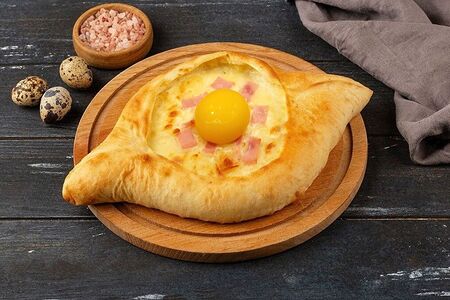 Хачапури по-аджарски с ветчиной мини