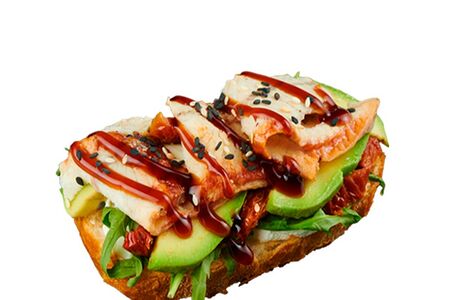 Брускетта с угрем