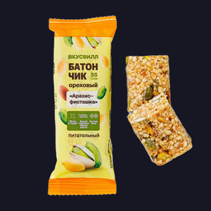 Батончик ореховый Арахис-фисташка