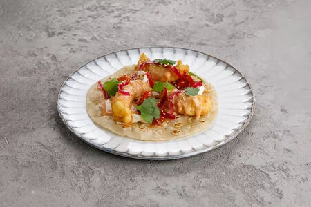 Тако с креветкой