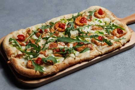 Пицца с морепродуктами