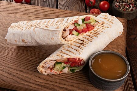 Шаверма Тайская с кисло-сладким соусом