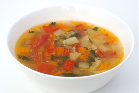 Суп овощной с пшеничной крупой