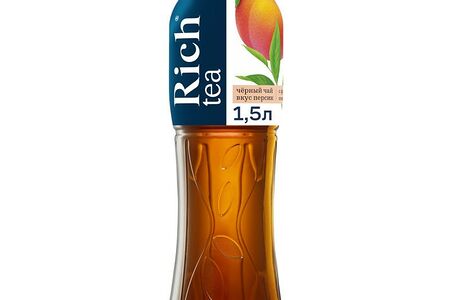 Rich Чёрный чай Персик 1,5л