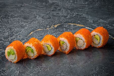 Ролл калифорния с креветкой