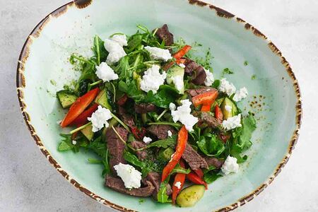 Салат с говядиной