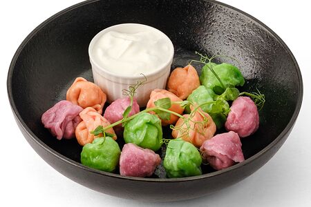 Цветные пельмешки