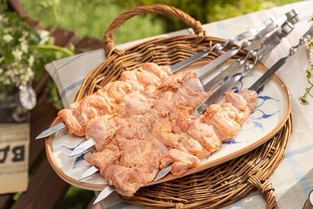 Шашлык из фермерского цыпленка