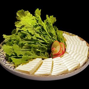 Брынза с зеленью кутем