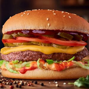 Огненный бургер