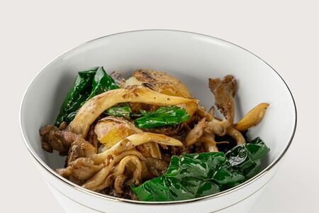 Картофель с травами и вешенками