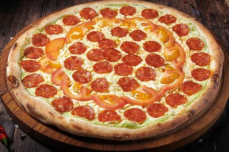 Чоризо D33 Пицца на тонком тесте