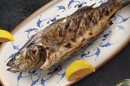 Сибас на углях