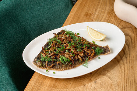 Мурманская камбала с вешенками