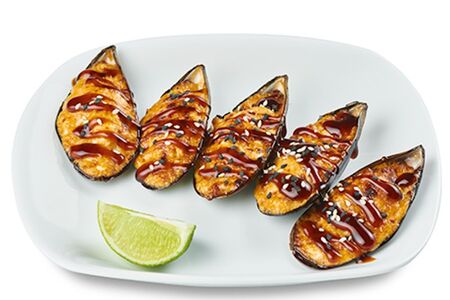 Мидии запеченные