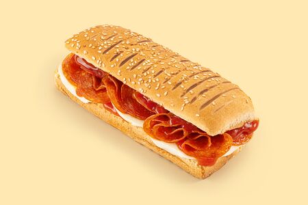 Сэндвич пеперони с сыром