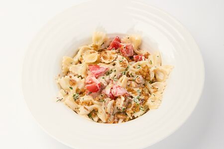 Фарфалле с лисичками и трюфельным маслом