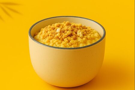 Пшенная каша с карамелизированной тыквой