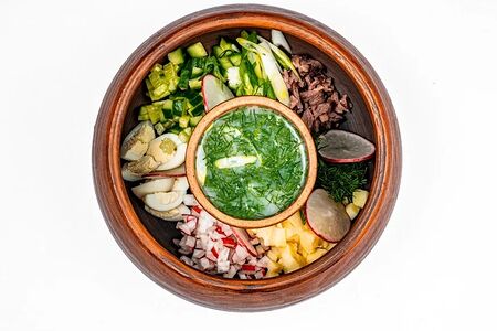 Окрошка с ростбифом