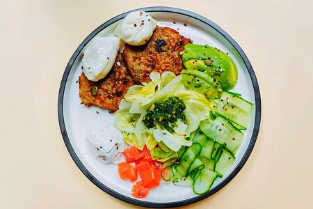 Большой завтрак с лососем