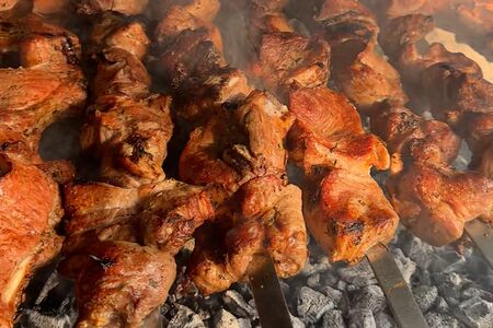 Шея на мангале