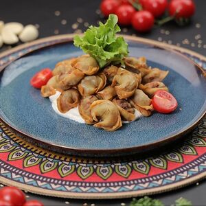 Жареные пельмени