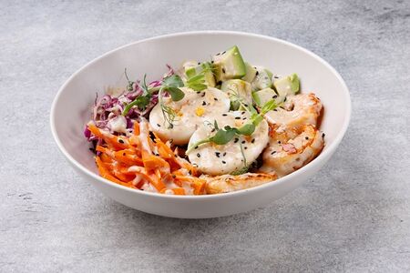 Боул с креветками