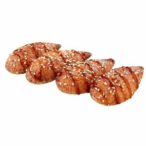 Мидии запечённые с соусом спайси.