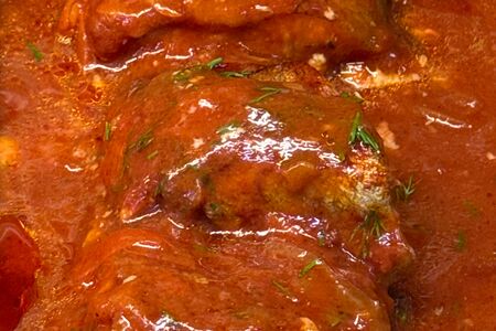 Минтай под овощным маринадом