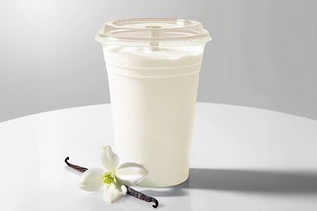 Молочный коктейль Ванильный с тапиокой или джус-боллами