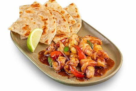 Креветки в имбирном соусе