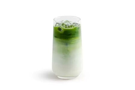 Холодная матча-латте