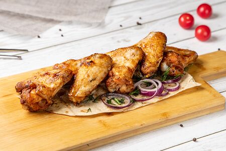 Шашлык из куриных крылышек 