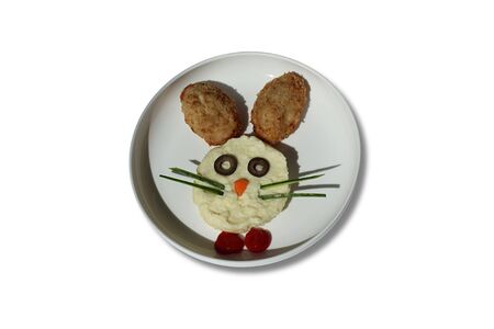 Куриные котлеты с пюре