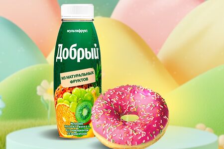 Детский набор сладкий (десерт и напиток)