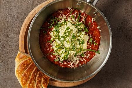 Овощное соте с болтуньей