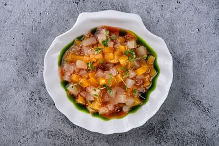 Тартар из гребешка