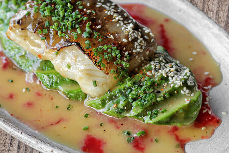 Палтус Авокадо Мисо