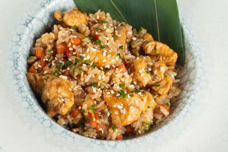 Тяхан с креветкой 