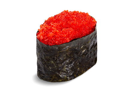 Гункан С красной икрой тобико