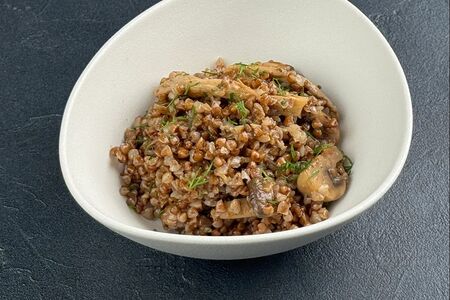 Греча с грибами