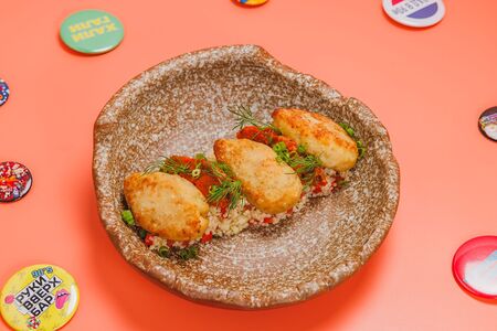 Котлетки из щуки с кускусом