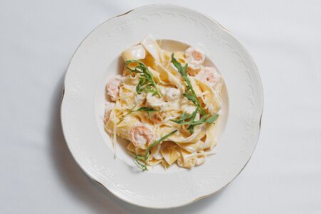 Паста с креветками