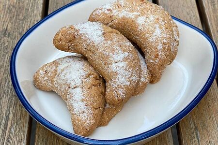 Печенье ванильное кипферли веган без глютена