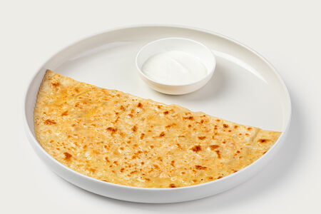 Кутаб с крабом и креветкой