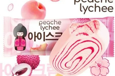 Мороженое эскимо молочное со вкусом персик и личи